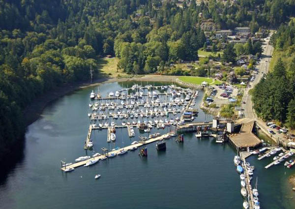 Bowen Island boat launch and marina